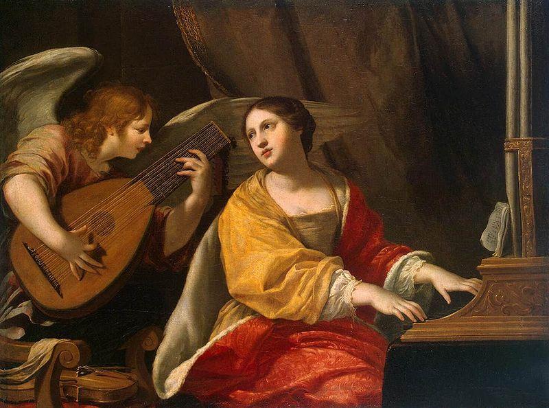 Jacques Blanchard Saint Cecilia oil painting picture